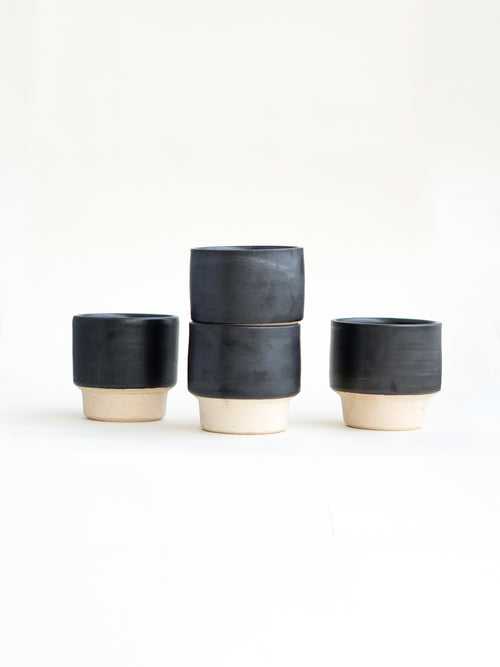 Charcoal Stackable Cups Set