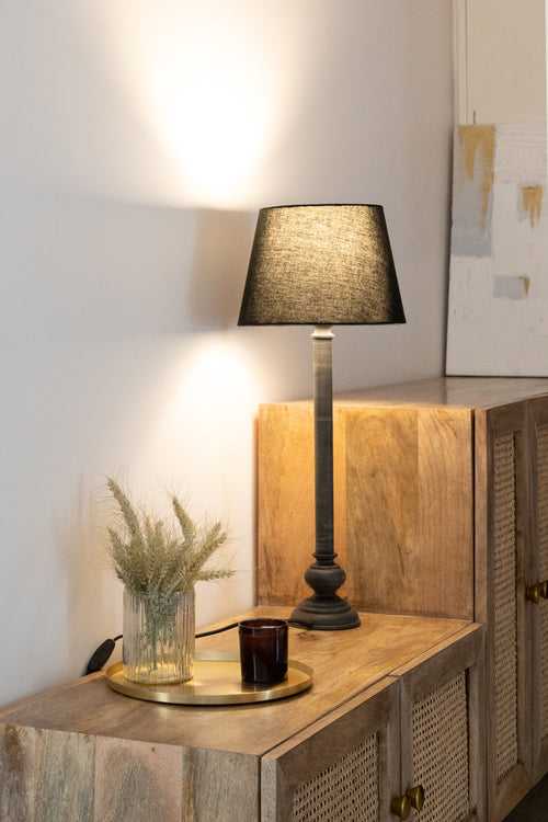 Stem Table Lamp, Black