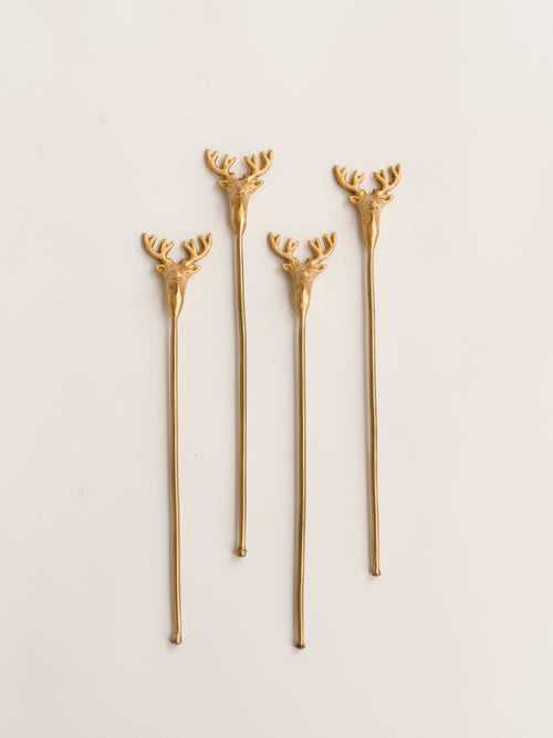 Deer Stirrers, Set of 4, Large