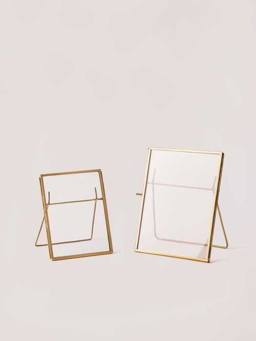 Photo Frames, Brass & Glass