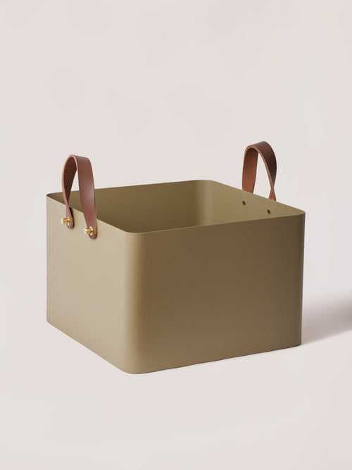 Square Metal Basket - Sand, XL
