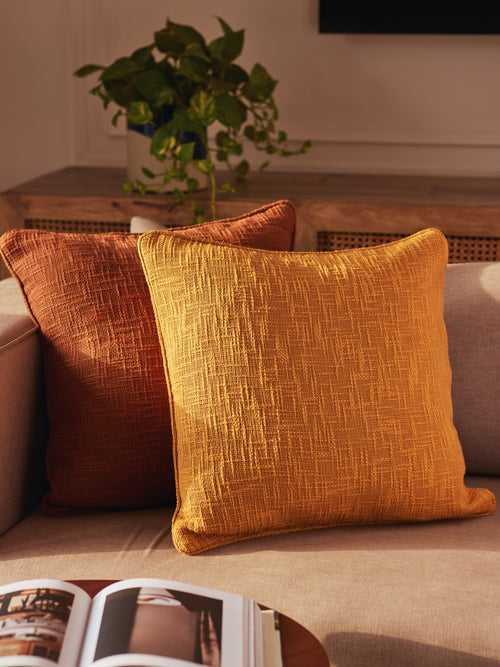 Amber Cushion Cover with Piping