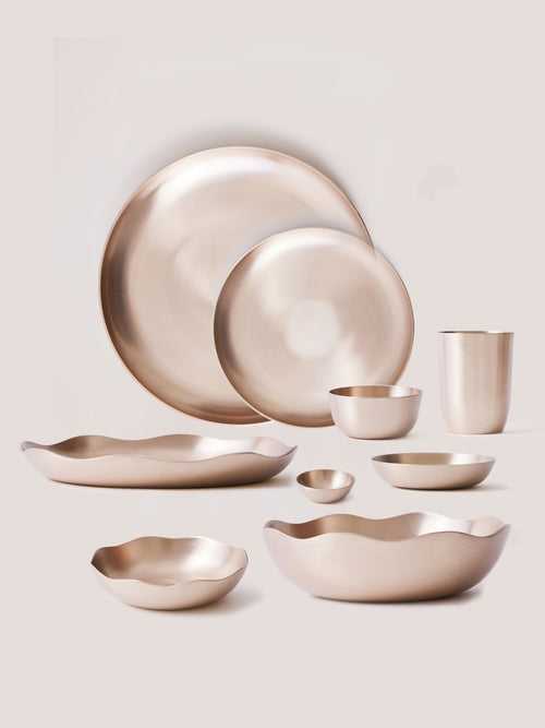 Luxe Kansa Complete Dinner Set