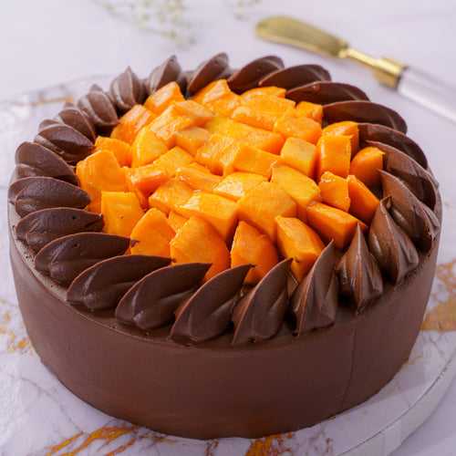 Mango Ganache Cake