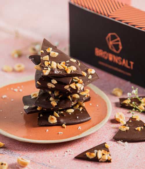 Hazelnut & Sea Salt Chocolate Barks (120g)