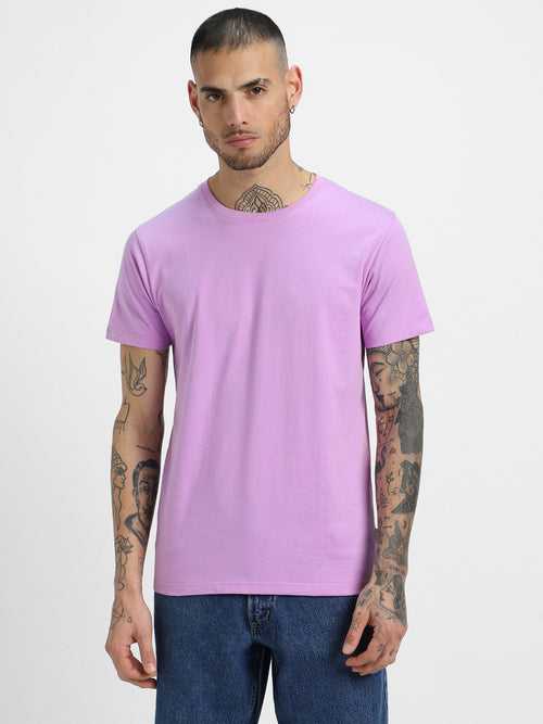 Lilac Solid Men's Tshirt