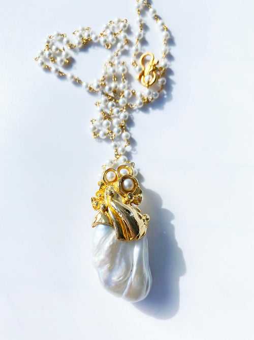 Baroque Pearl Pendant // 15