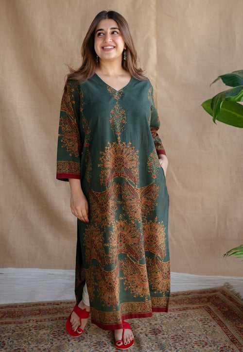 Zaiwa Ajrakh Cotton Kurta