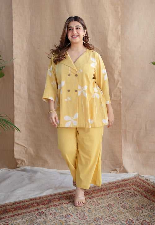 Zuelia Dabu Slub Cotton Co-ord Set