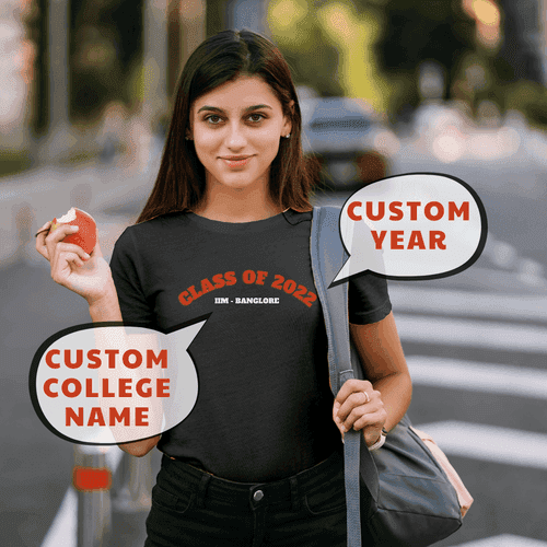Custom 'Class of [Custom Year]' Cotton T-Shirt – Your Year, Your Crew, Your Shirts