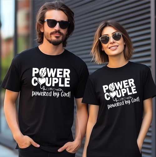 Power Couple Graphic Printed T-Shirt