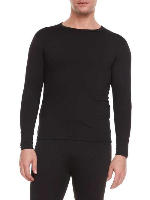 Warmth Redefined: Men's Thermal Tops for Every Adventure! - (Black)