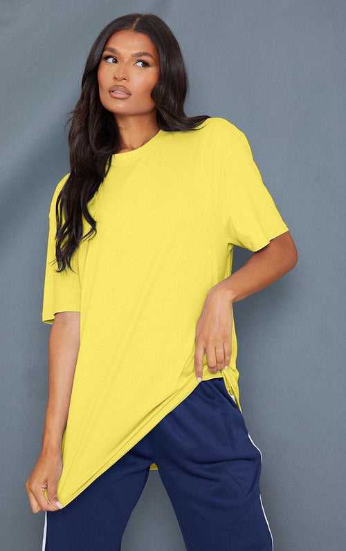 Effortless Elegance: The Perfect Oversized Comfort for Women - (Yellow)