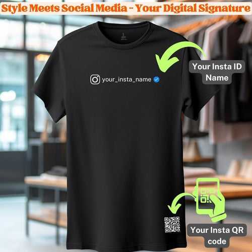 Custom Instagram T-Shirt - Personalized QR Code Tees