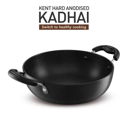 KENT Hard Anodised Kadai 28cm