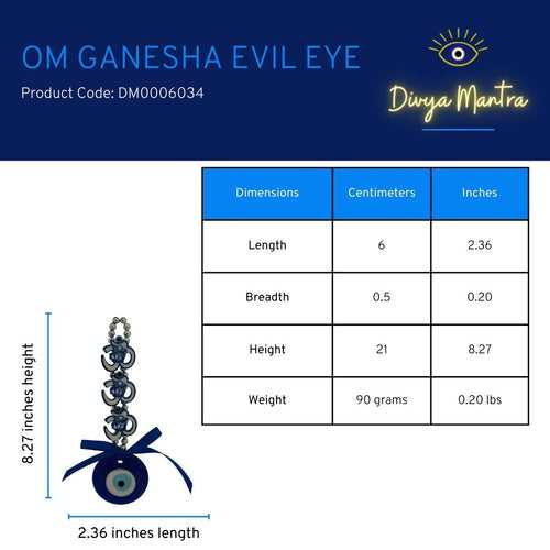 Evil Eye Turkish Hanging Interior Accessories Home Kitchen Wall Decor Front Entrance Door Nazar Battu Good Luck Decorative Vastu Suraksha Drishti Bommai Showpiece Items Om Ganesha