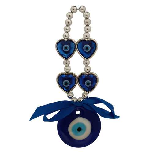 Divya Mantra Evil Eye Turkish Hanging Interior Accessories Home Kitchen Wall Decor Front Entrance Door Nazar Battu Good Luck Decorative Vastu Suraksha Drishti Bommai Showpiece Items Heart