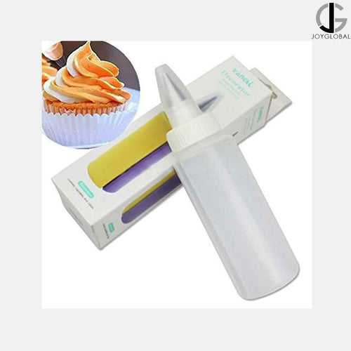 Two Color Icing Piping Bottle with Steel Nozzle