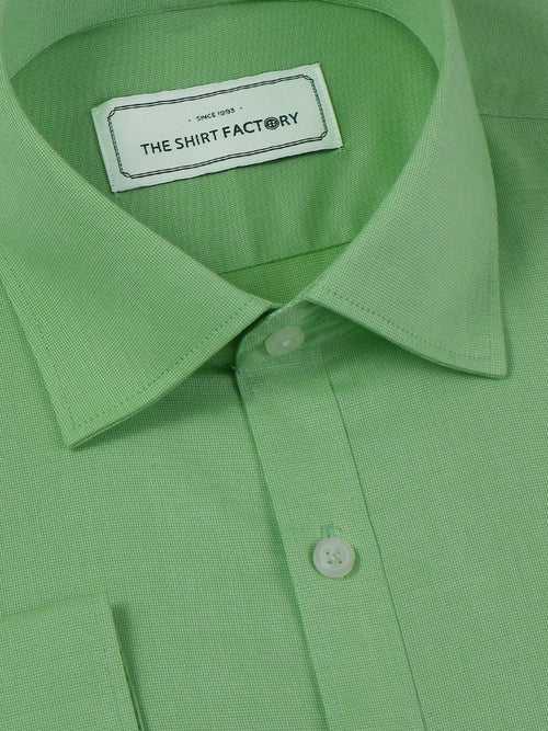 Selects 100% Premium Giza Cotton Plain Shirt - Green (0309)