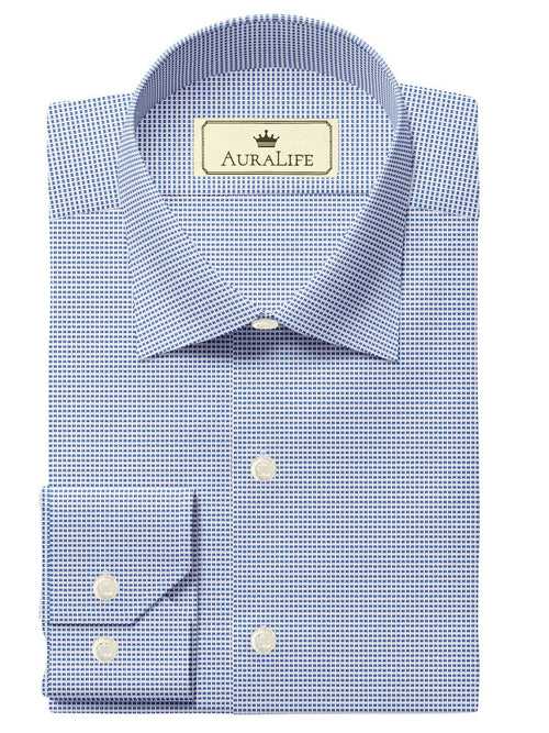 Premium Cotton Feather Touch Sky Blue Dobby - SS-10024