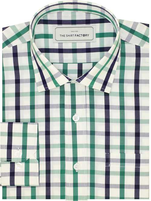 Men's Premium Cotton Twill Check Shirt - Multicolor Checks (1314)