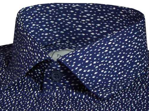 Men's 100% Cotton Printed Shirt - Blue (0513)
