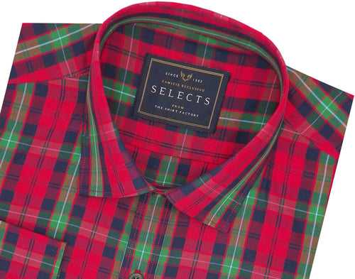 Selects Premium Cotton Check Shirt - Multicolor (0507)