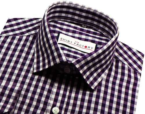 Men's Cotton Blend Shirt - Red Check (0269)