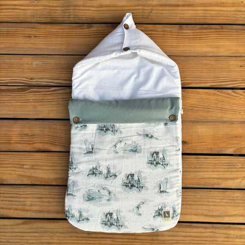 Mystic Fortress Baby Carrier Nest (Muslin),Carrying Nest Bag Portable Travelling Bed for Infants for 0-4 Months