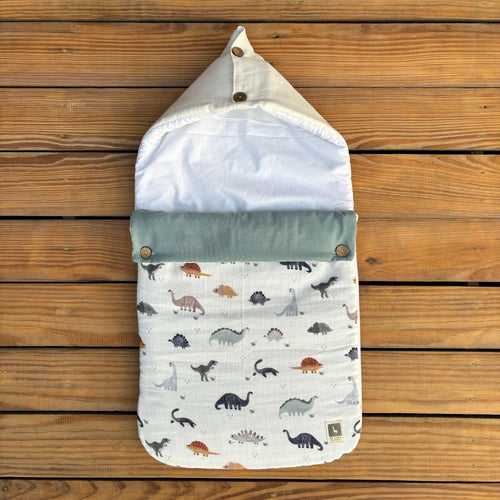 The Dino Land Baby Carrier Nest (Muslin),Carrying Nest Bag Portable Travelling Bed for Infants for 0-4 Months