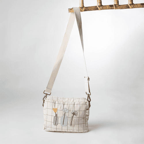 Little Spring Cotton Sling Bag (Handcrafted Patchwork)