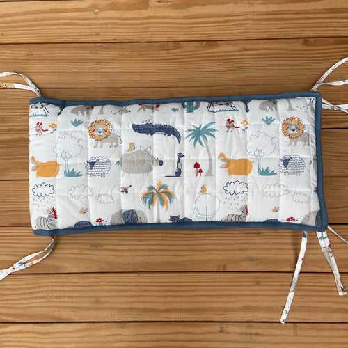 Happy Animal Tribe Cot Bumper (Quilted Cotton)