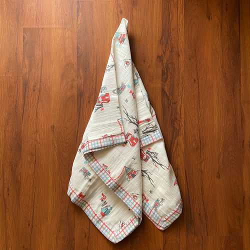 Wild Gypsy Muslin Blanket (Two-Layer Dohar),GOTS Certified,90x120 Cms