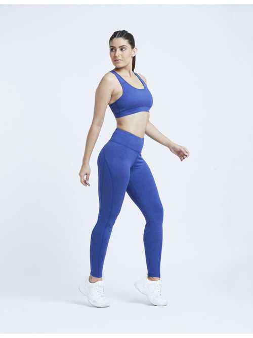 Essential Hardcore Lapis Blue Marl Full Length Women Leggings