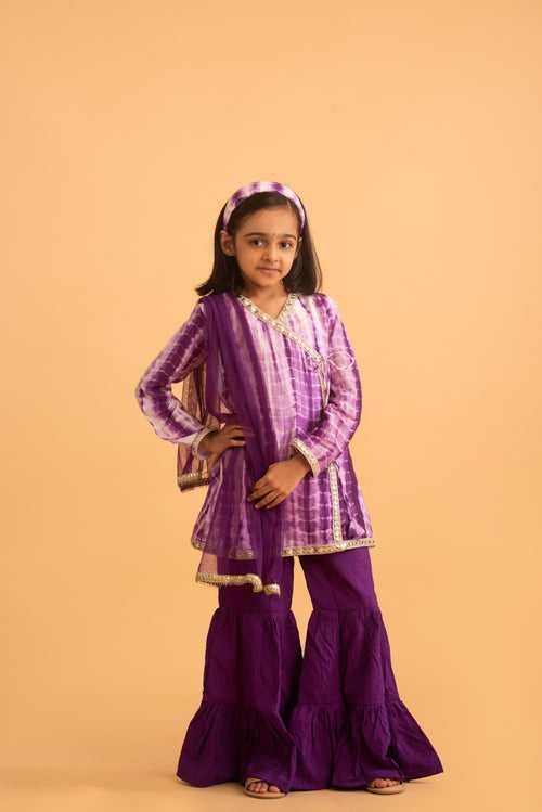 Ekiya Tie & Dye Set in Purple