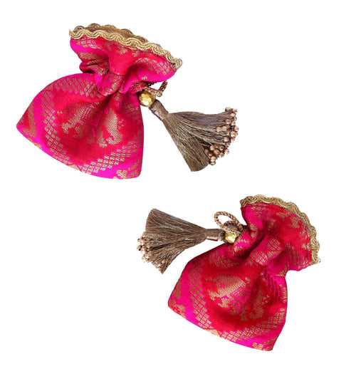 Patola Brocade Coin Pouch - Set Of 2