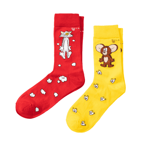 Tom And Jerry Pop Crew Unisex Socks