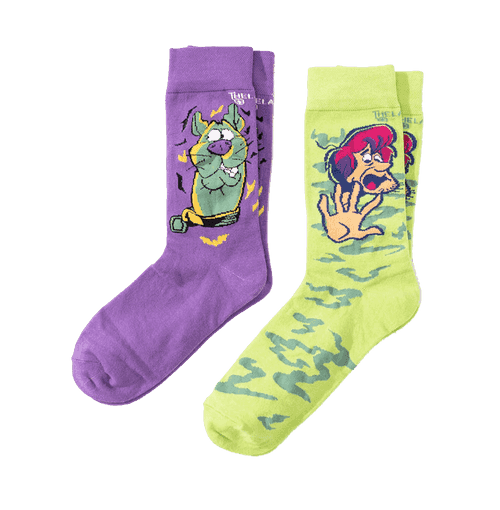 Scooby New Pop Pack Of 2 Unisex Socks