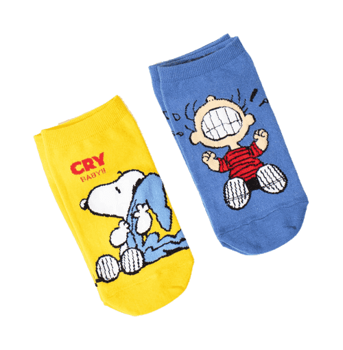 Peanuts Cry Baby Pack Of 2 Unisex Socks