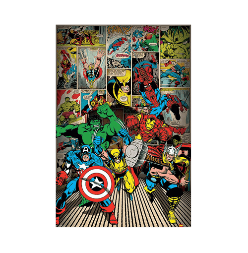 Marvel Comics Here Come The Heroes Maxi Poster