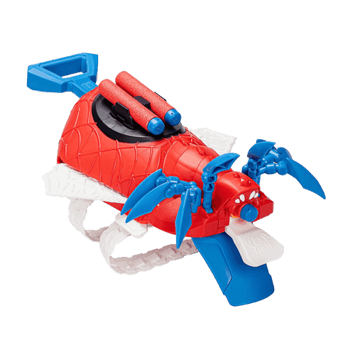 Marvel Mech Strike Mechasaurs Spider Man Arachno NERF Blaster With 3 Darts