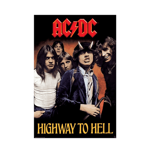 Ac Dc Highway To Hell Maxi Poster