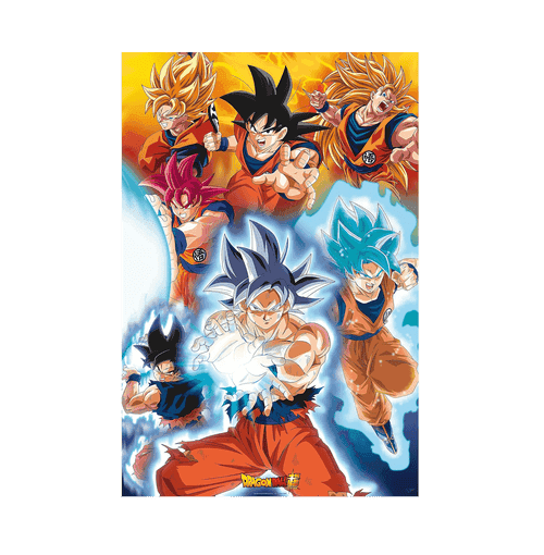 Dragon Ball Super Goku S Transformations Maxi Poster