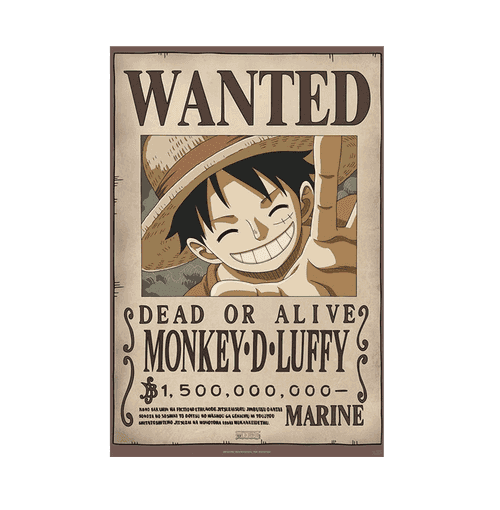 One Piece Wanted Luffy New 2 Maxi Poster