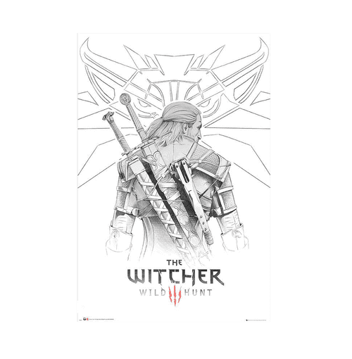 The Witcher Geralt Sketch Maxi Poster