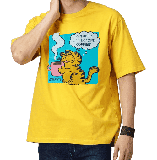 Garfield 3815 Pineapple Loose Fit Mens T Shirt
