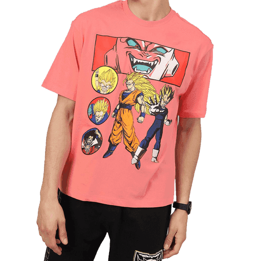 Dragon Ball Z 0467 Ocean Coral Loose Fit Mens T Shirt