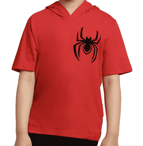 Spiderman 1680 Bright Red Kids Boys T Shirt