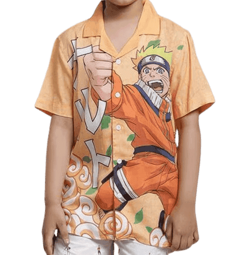 Naruto 1309 Peach Kids Boys T Shirt