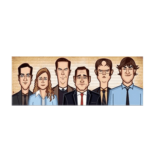 Tribute To Office A3  Wall Art Laminate
